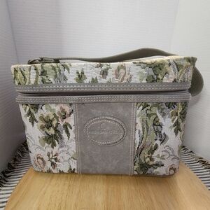 Vintage American Flyer Floral Travel Bag And Carry On